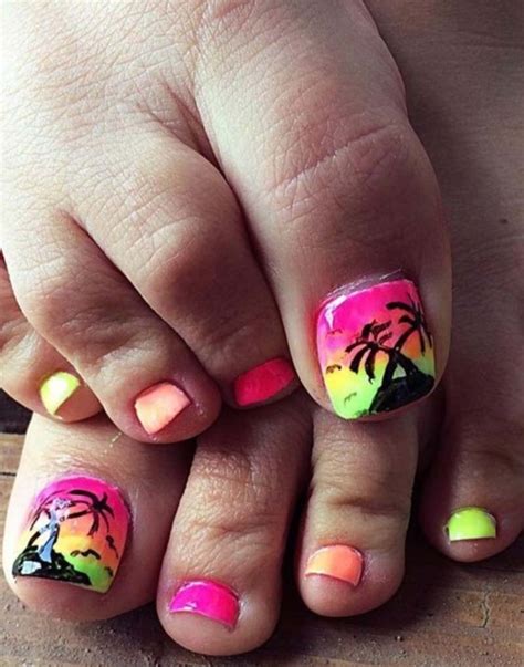 beach toe nail art|popular beach nail polish designs.